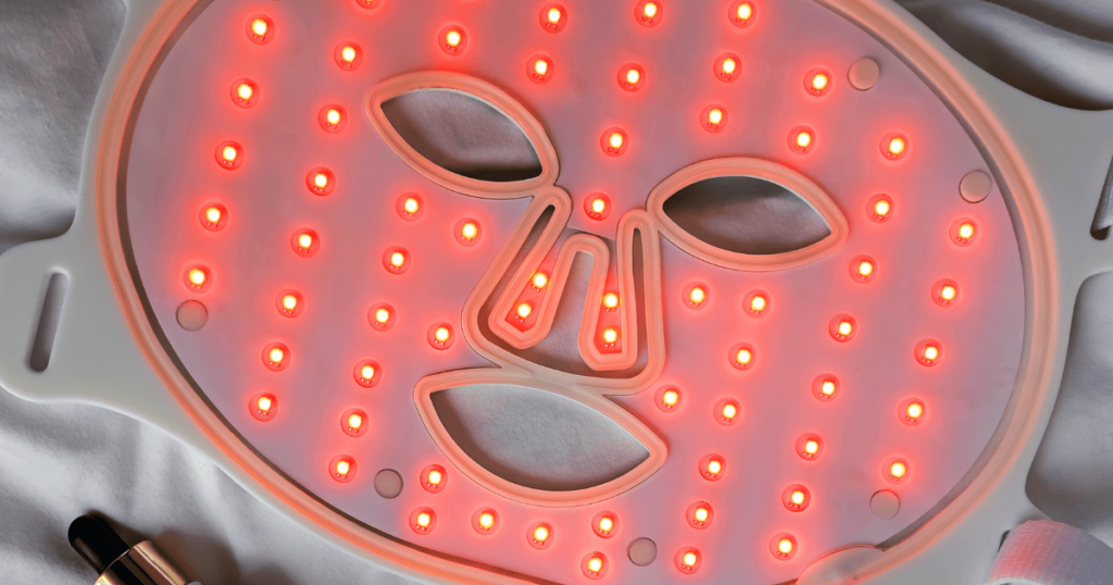 Masque led pour le visage à lumière rouge